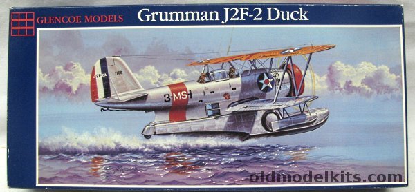 Glencoe 1/52 Grumman J2F-2 Duck - US Navy Utility Sq 1 Pearl Harbor /  US Marines VMS-3 Virgin Islands / Argentine Navy - (J2F2), 04101 plastic model kit
